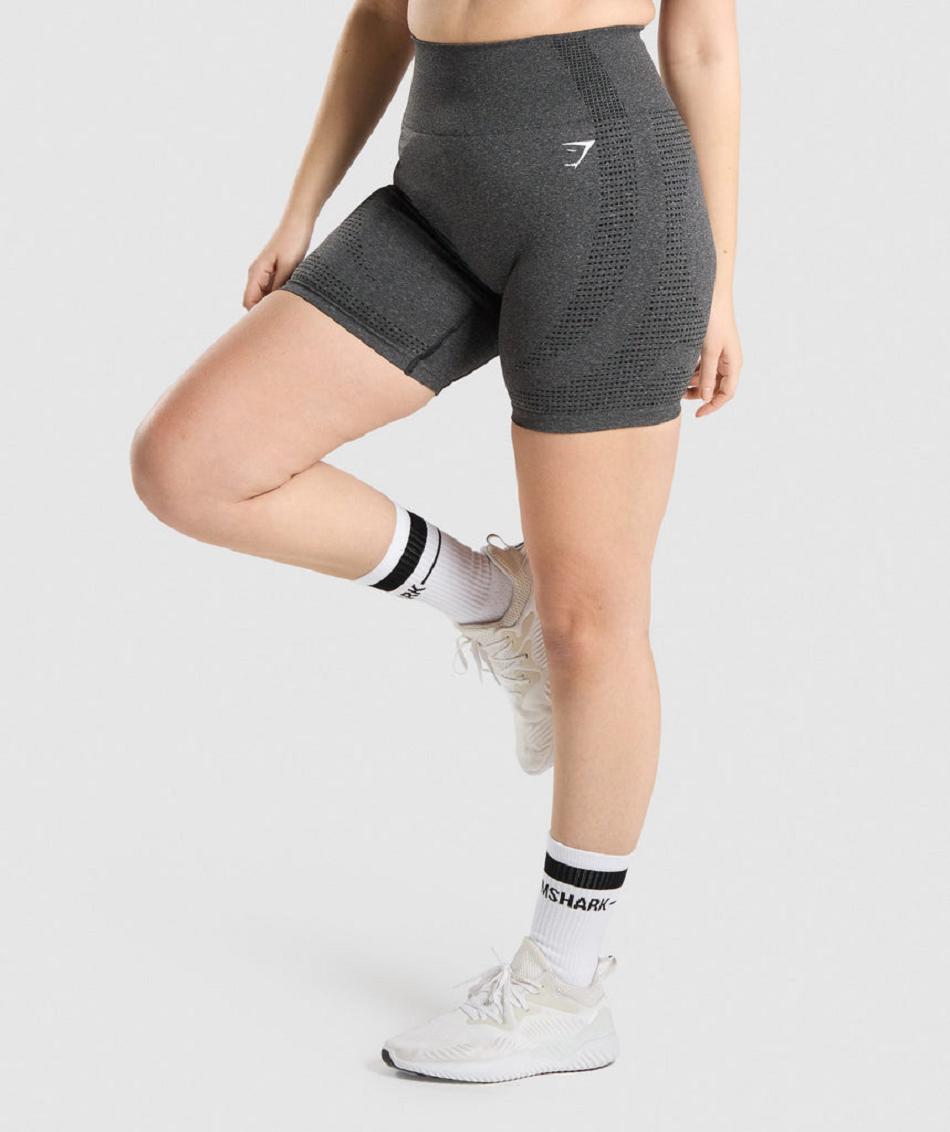 Szorty Damskie Gymshark Vital Seamless 2.0 Szare | PL 2438OKI